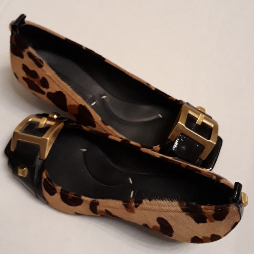 BCBG Maxazria/Leapord Print/Calf Hair/ Wedge Heels - Picture 12 of 16